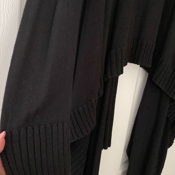 BCBGeneration Black Braided Cardigan Large - Picture 3 of 8